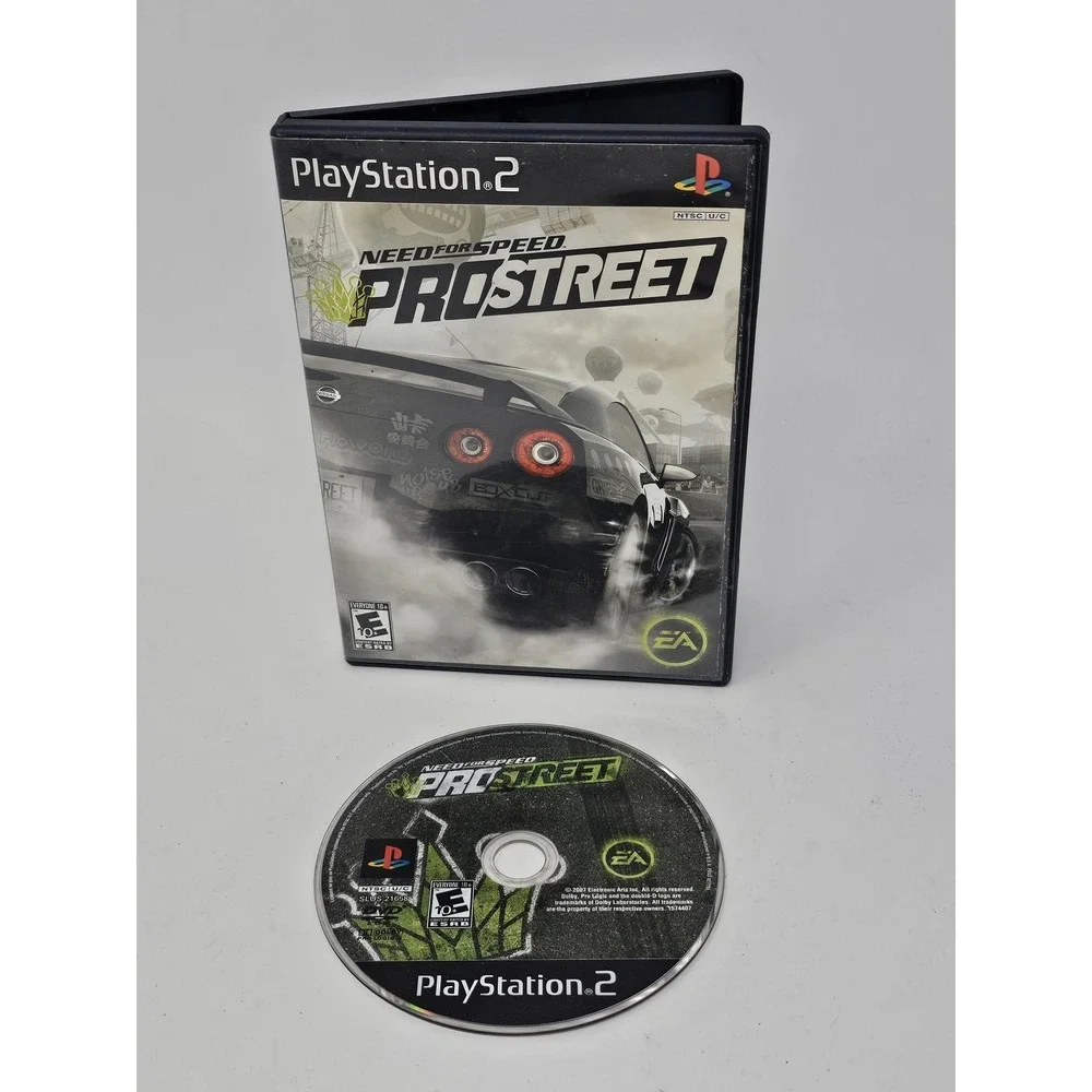 Need For Speed ProStreet Sony PlayStation 2 PS2 Racing Video Game Case E10+ EA